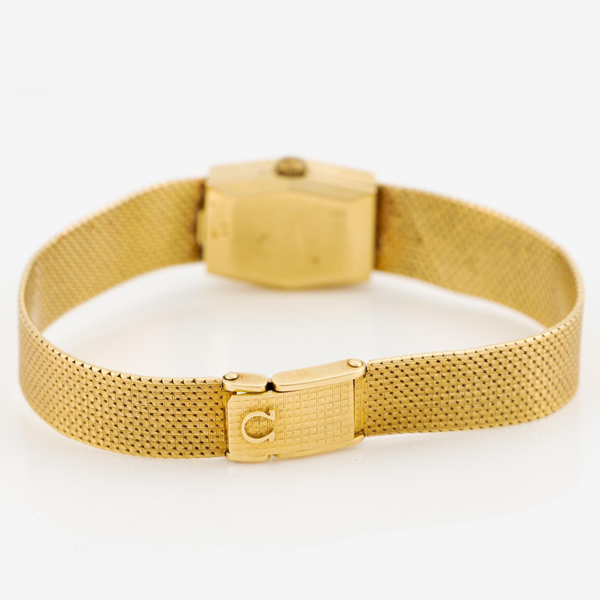 Omega, armbandsur, 18K guld, Geneve, 16 mm.