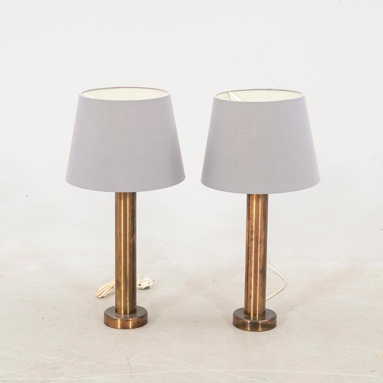 Table lamps, a pair, Kosta Elarmatur, 1970s.