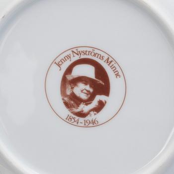 KAFFESERVIS, 24 delar, efter Jenny Nyström, utgiven av Kalmar Läns Museum, 1900-talets andra hälft.