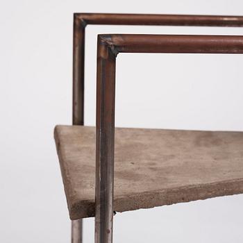 Jonas Bohlin, "Concrete", karmstol, ed. 35/100, Källemo, Värnamo 1981.