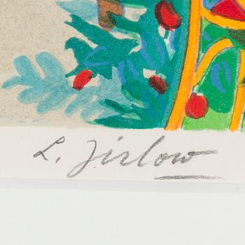 LENNART JIRLOW, färglitografi, signerad L. Jirlow och numrerad 68/285 med blyerts.