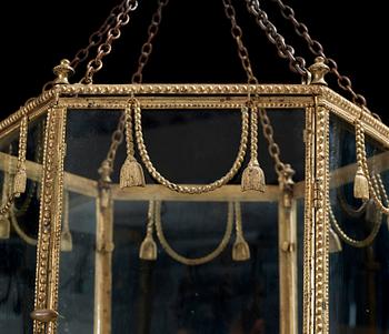 LYKTA, för tre ljus, gustaviansk, 1700-talets slut.