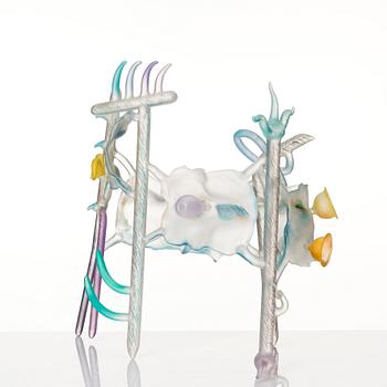Ginny Ruffner, a flameworked glass sculpture 'To Miró', Pilchuck USA ca 1985.