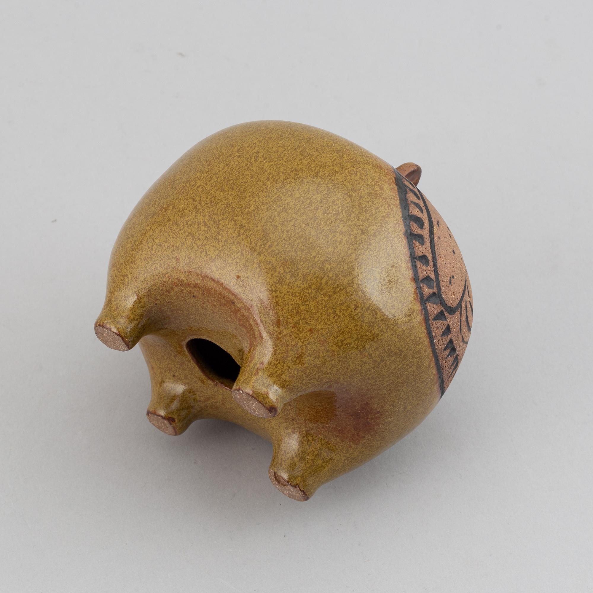 置物 Lisa Larson STORA BULLDOG Lisa Larson, figurin, stengods, 