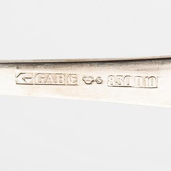 Jacob Ängman, Cutlery service, 85 pieces, "Rosenholm", CG Hallberg, Stockholm.