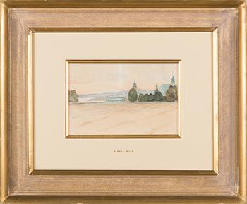 Maria Wiik, watercolour, unsigned.