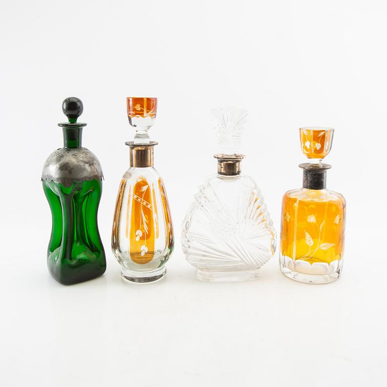 Carafes 4 pcs 1940s/50s.