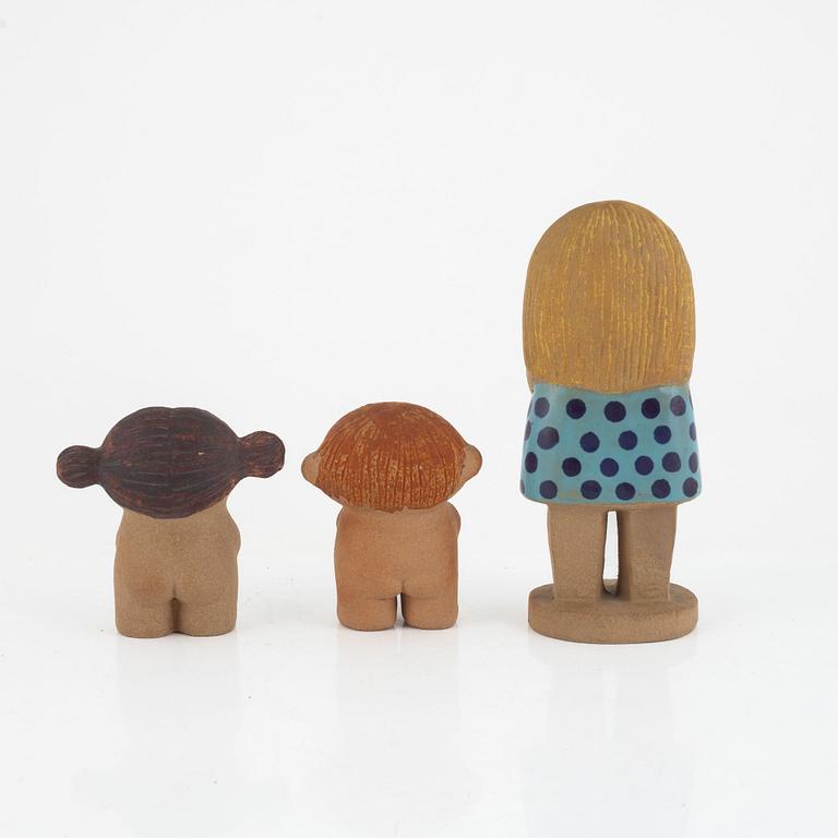 Lisa Larson, three stoneware figurines, Gustavsberg, Sweden.