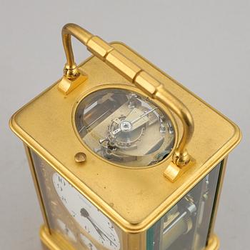 A Linderoth carriage clock, Stockholm, early 20th Century.