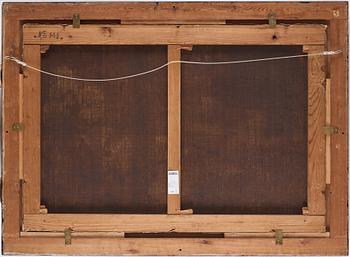 Gaspar de Witte Hans krets, Vidsträckta landskap med figurer vid by, ett par.