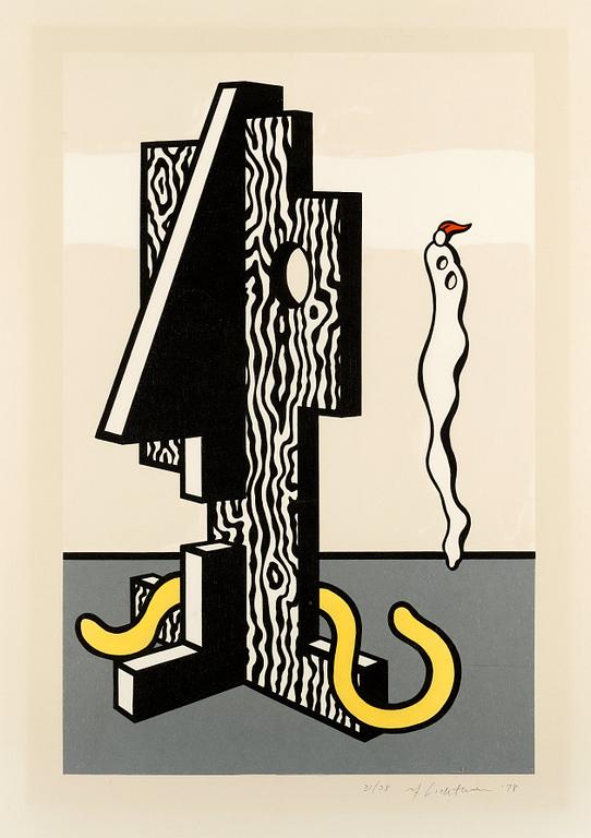 Roy Lichtenstein, "Figures", from "Surrealist series".
