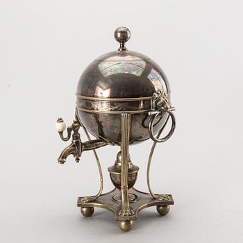 An app 1900 Danish silverplate samovar.