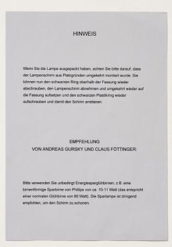 Andreas Gursky & Claus Föttinger, Utan titel.