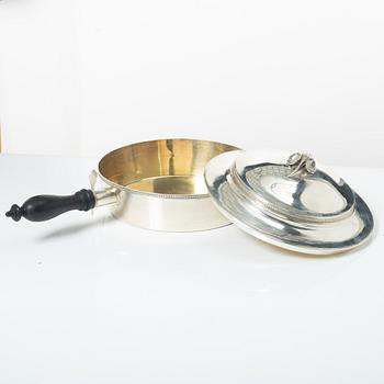 Karott med lock, silver, Carl Sandberg, Ystad 1903.