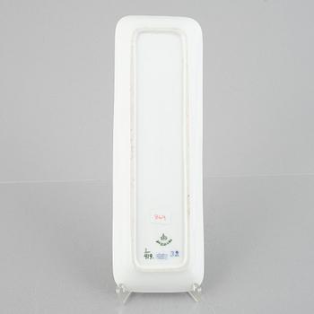 A 'Blue Fluted Plain' porcelain desk tray, Royal Copenhagen, model 419, 1893-1900.