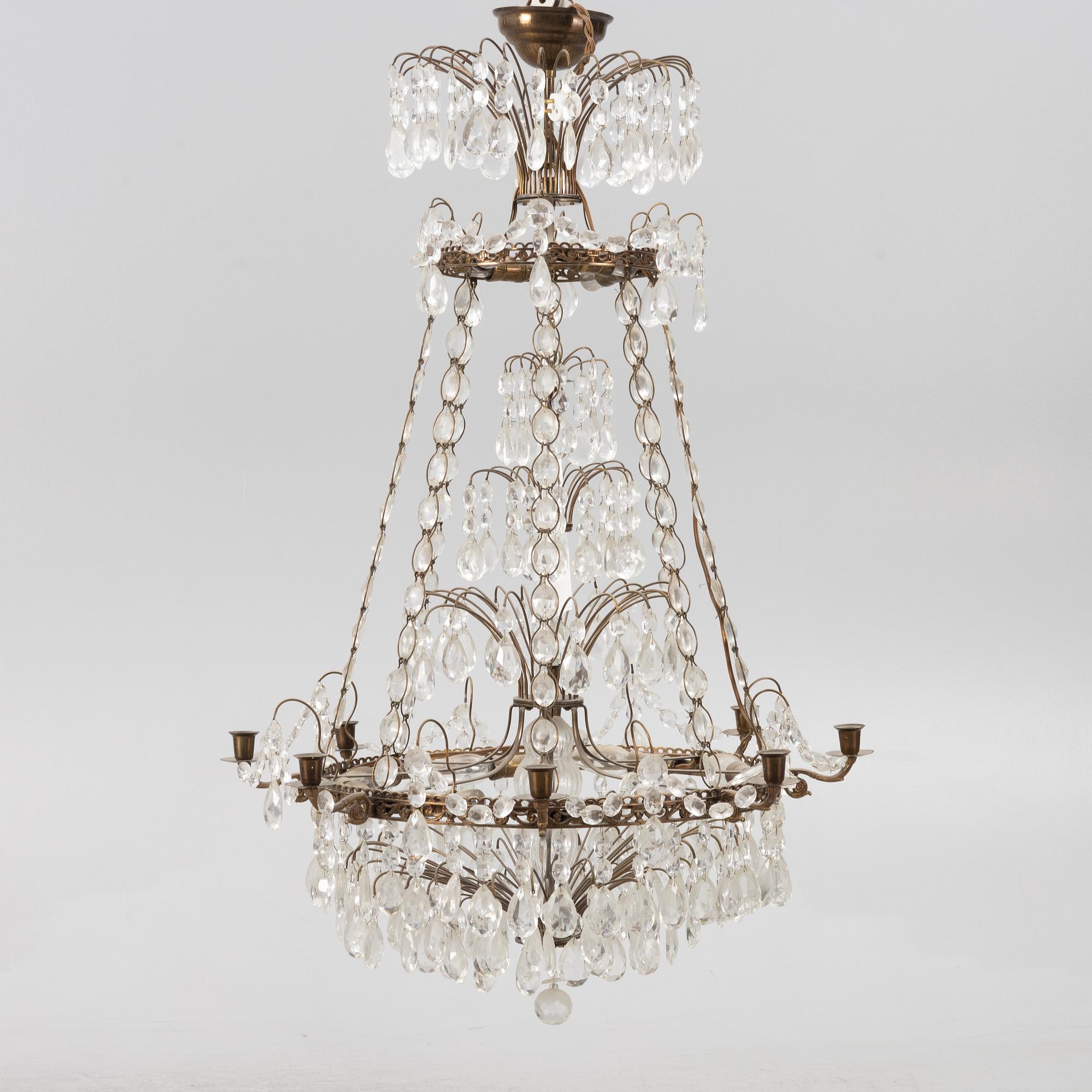 Chandelier, Empire style, early 20th Century.