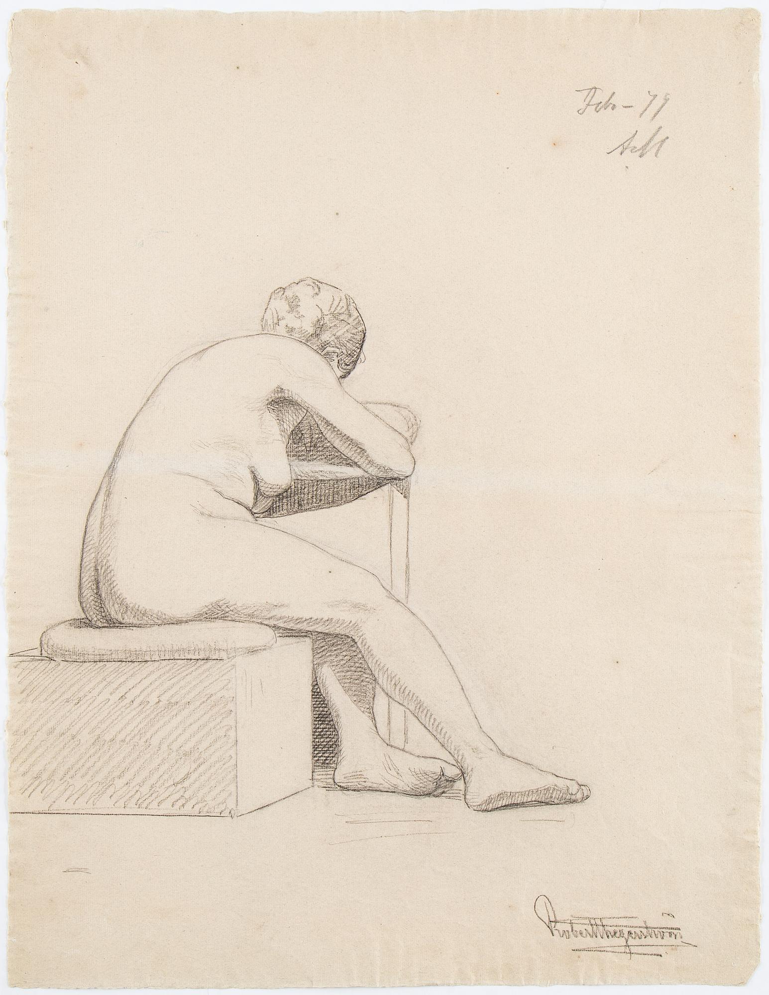 Eight signed and dated drawings by Robert Thegerström.