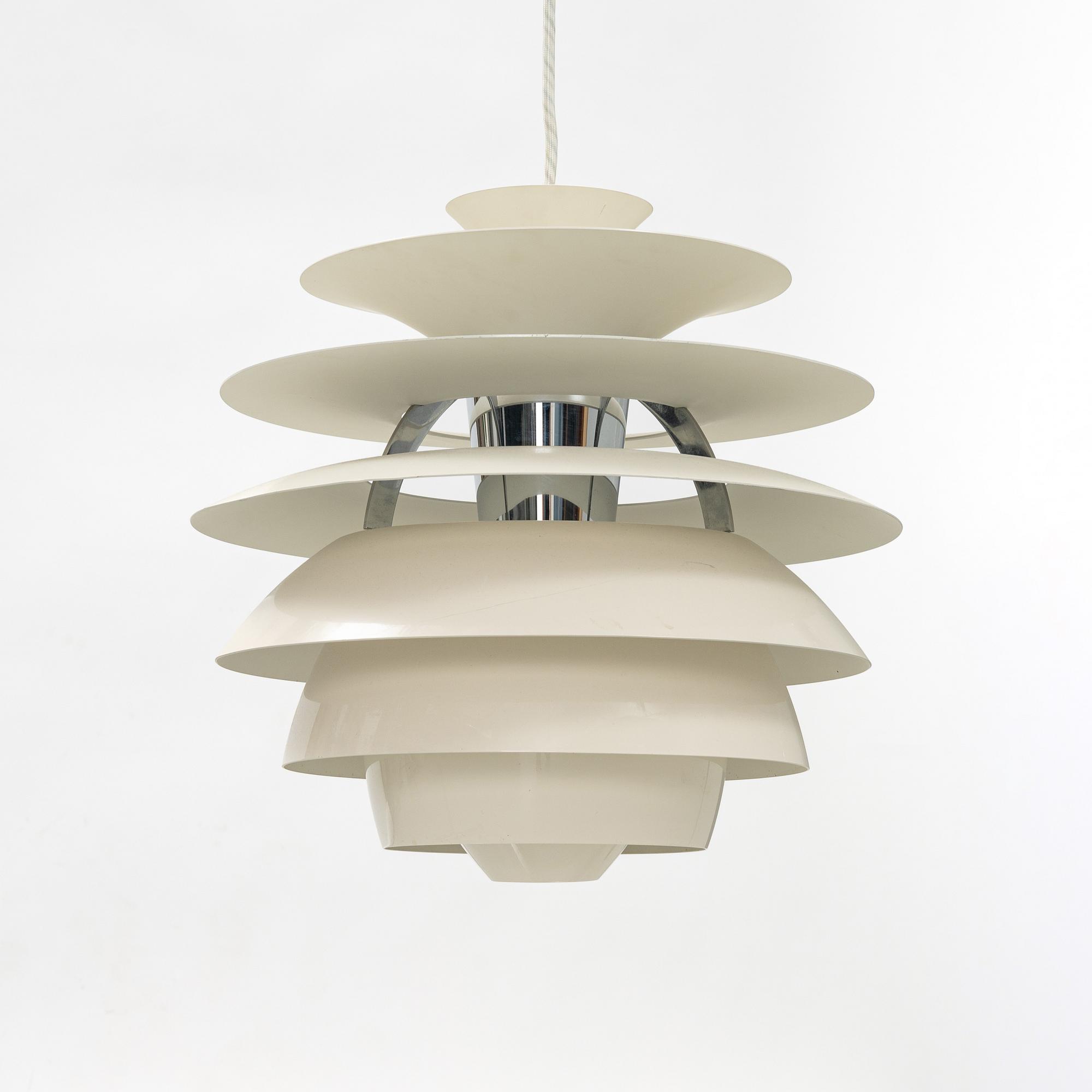Poul Henningsen, a 'PH Snowball' ceiling lamp, Louis Poulsen, Denmark.