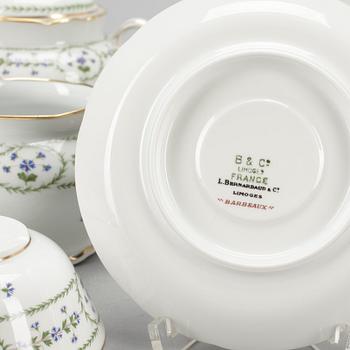 TESERVIS, 8 st, porslin, B&C Limoges, Frankrike, 1900-tal.
