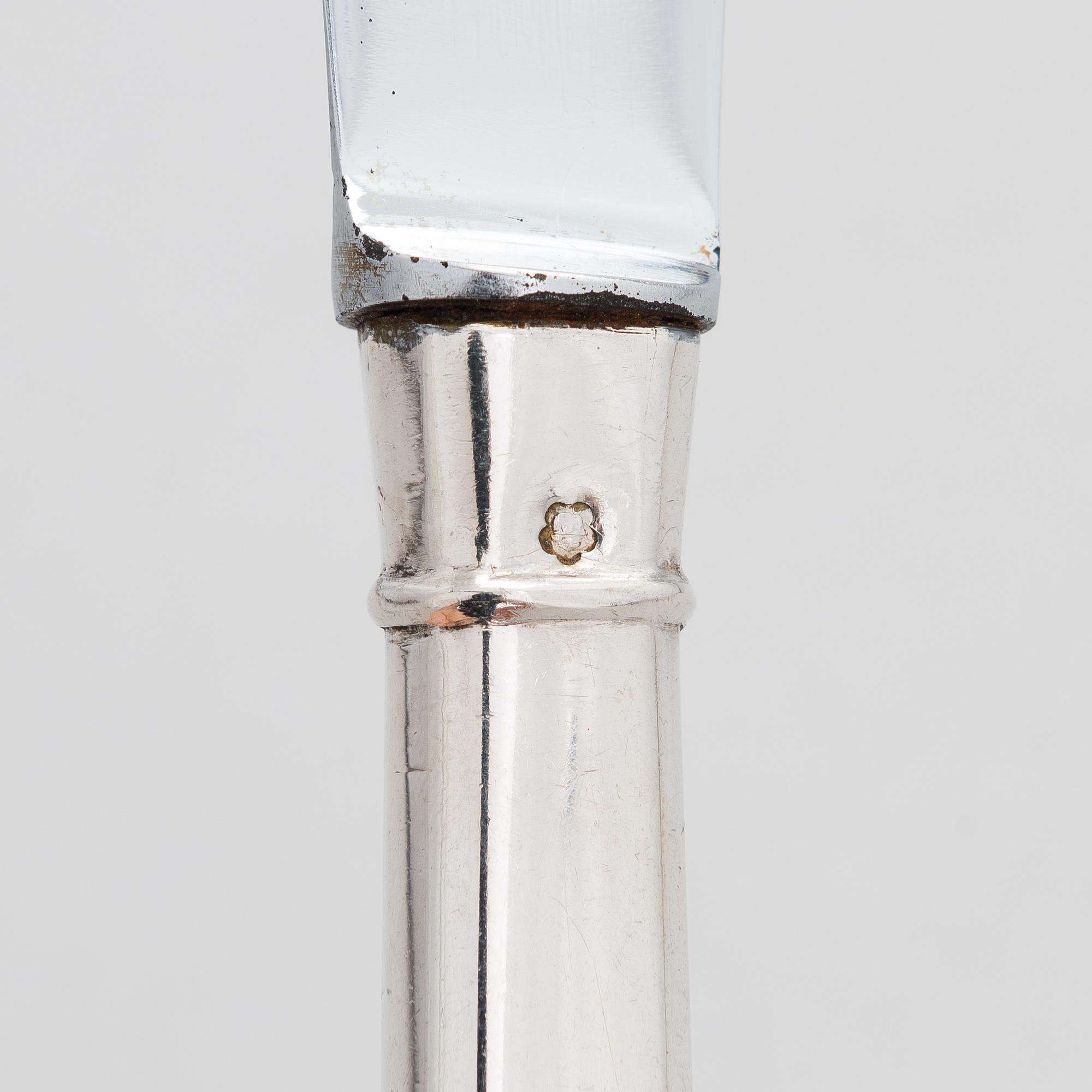 A 24-piece set of Latzko silver cutlery, Pest, Austro-Hungarian Empire 1878-1922.