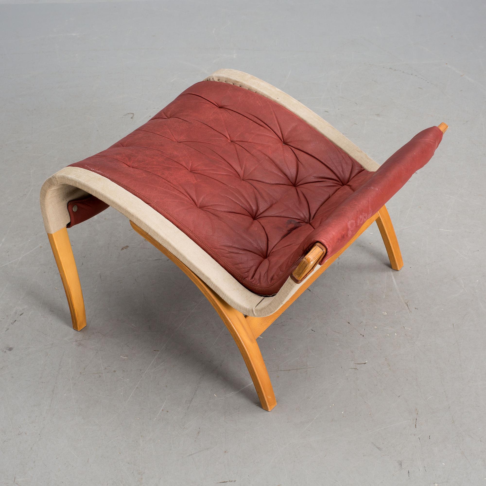 FOTPALL, till fåtölj "Pernilla", Bruno Mathsson, Dux.