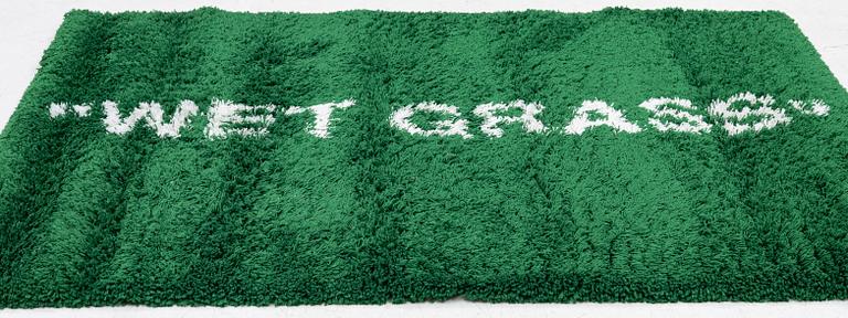 Virgil Abloh, a 'Wet Grass' carpet, Ikea, c. 195 x 133 cm.
