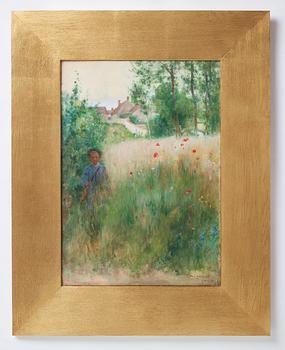 Carl Larsson, "Vallmor" / "Les coquelicots" (Poppies).