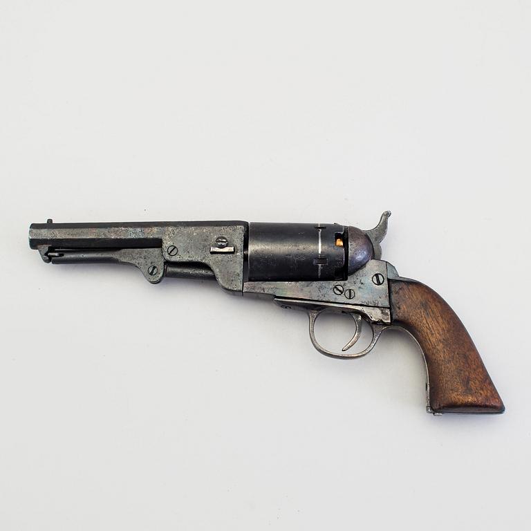 A belgian Colt Pocket copy percussion revolver mid 19th century.