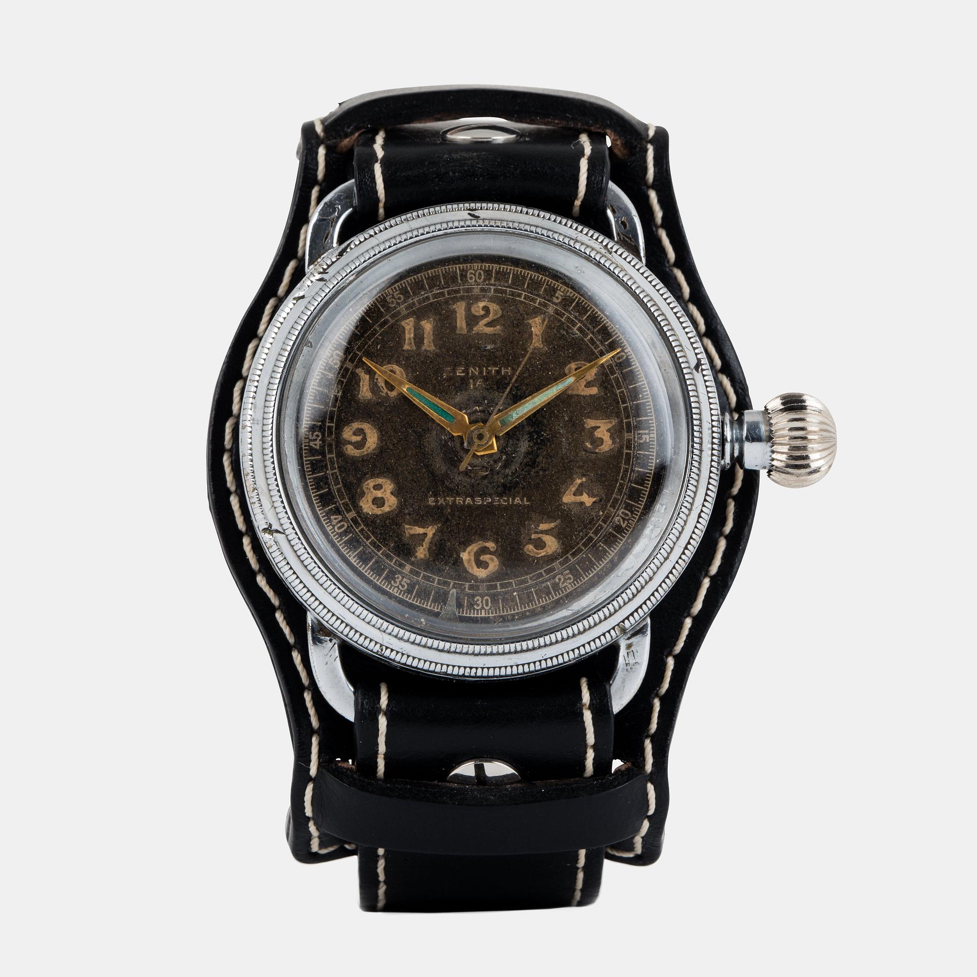 ZENITH, Extra Special, "Pilot's Watch", "Tropical Dial", wristwatch, 40.5 mm.