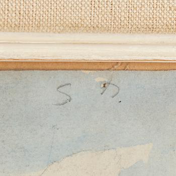 LEANDER ENGSTRÖM, watercolour, certified by his son Tord verso.