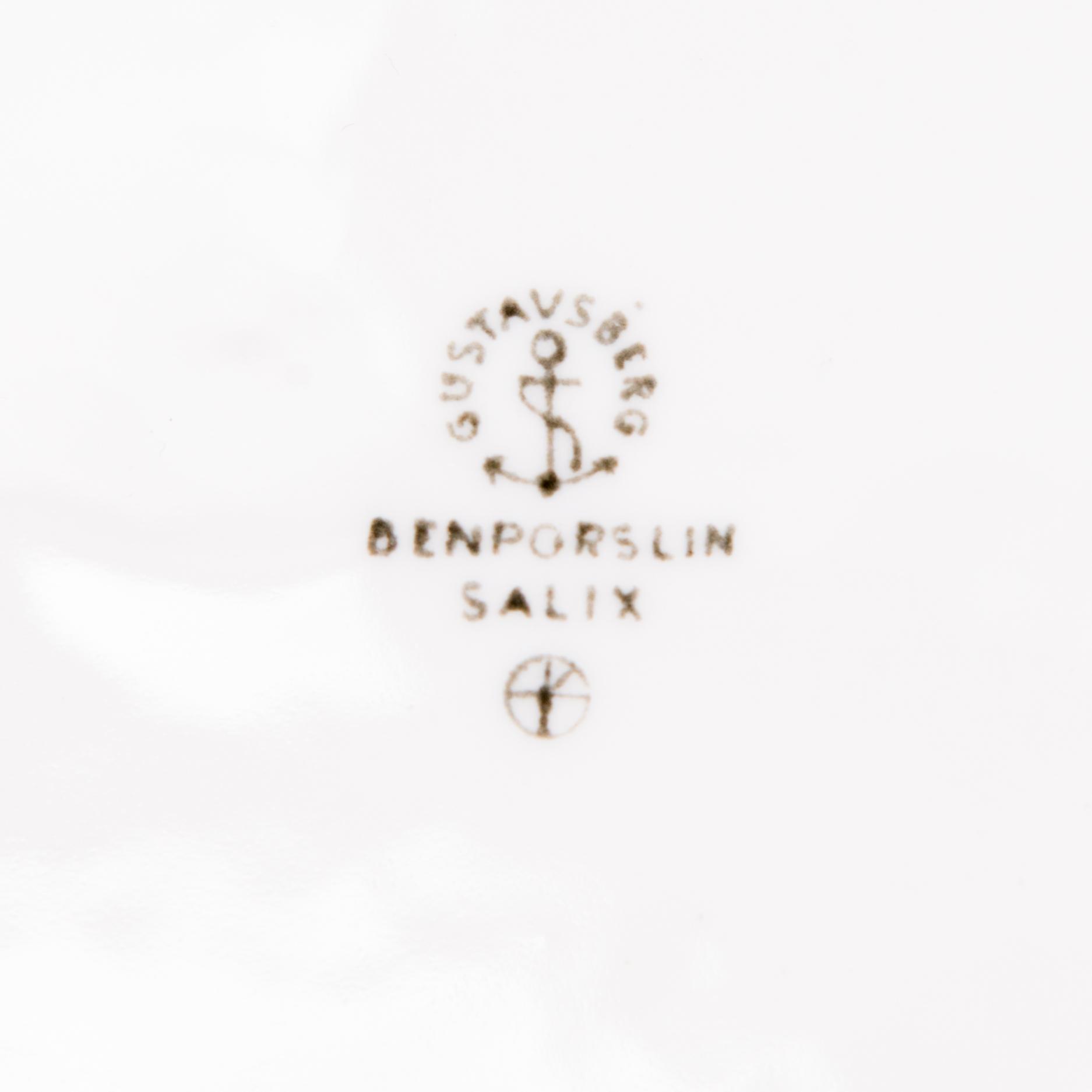 STIG LINDBERG, kaffeservis, 20 delar, porslin, "Salix", Gustavsberg, 1960-tal.