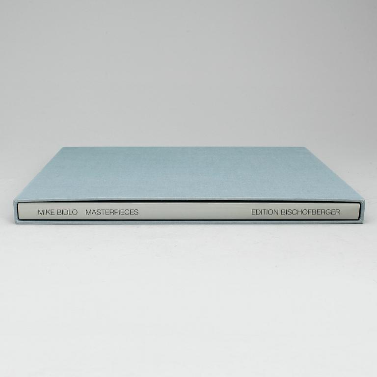 MIKE BIDLO, konstbok, "Masterpieces", 1989, de luxe edition, signerad och numrerad 17/110.