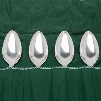 W.A. Bolin, bestickuppsättning, 89 delar, silver, Stockholm 1938, gammal Fransk.