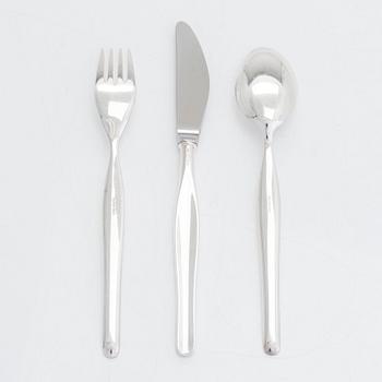 Tapio Wirkkala, bestickuppsättning, 19 dlr, silver, "Tapio", Kultakeskus, Tavastehus 1980-tal.