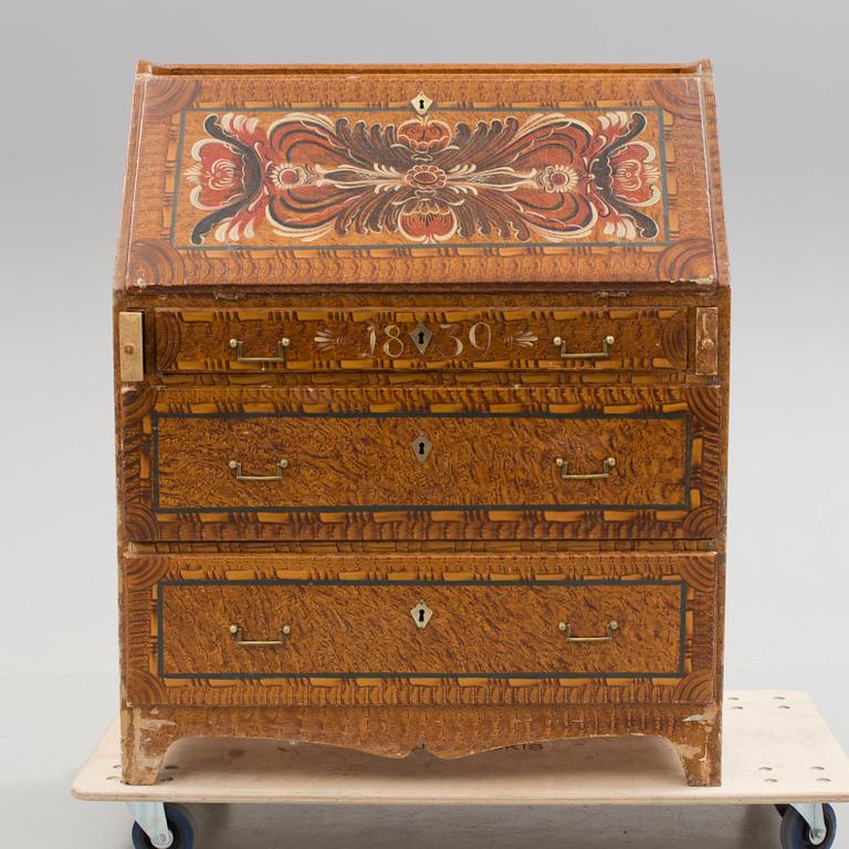 SKRIVSEKRETÄR, 1800-talets första hälft. Daterad 1839.