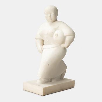 Adam Fischer, sculpture. Signed, marble.