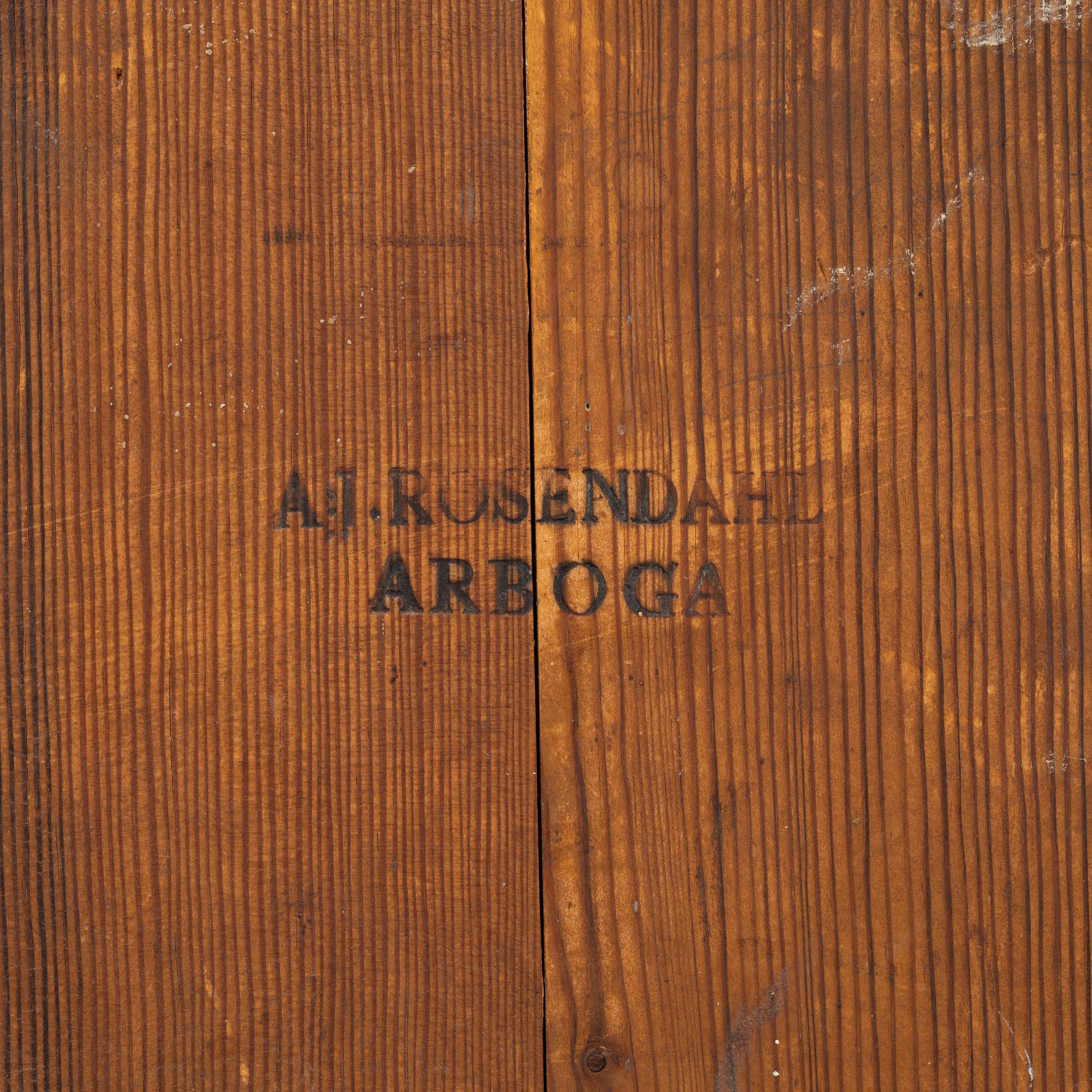 Fällbord, Anders Jacob Rosendahl (verksam i Arboga 1762-1836).