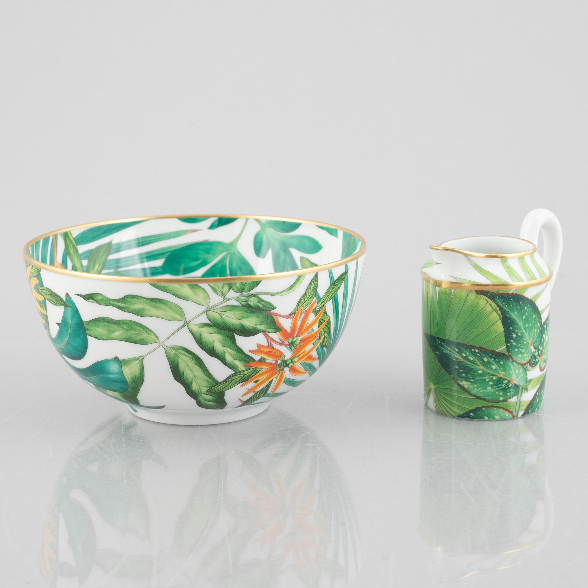 Hermès, a ten-piece 'Passifolia' tea service, France, contemporary.