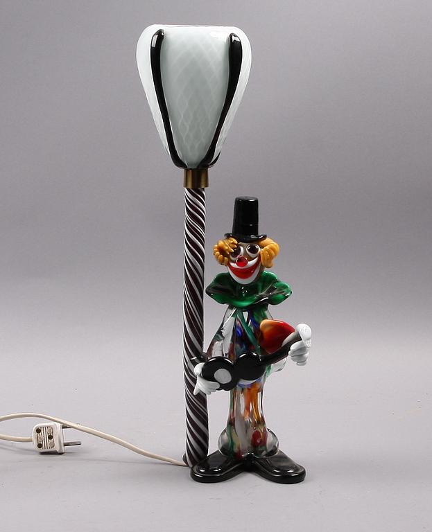 BORDSLAMPA, glas, Murano, Italien.