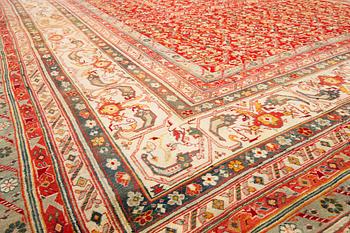Matta, antik Indisk, sannolikt Agra, ca 467,5-474 x 369,5-374 cm.