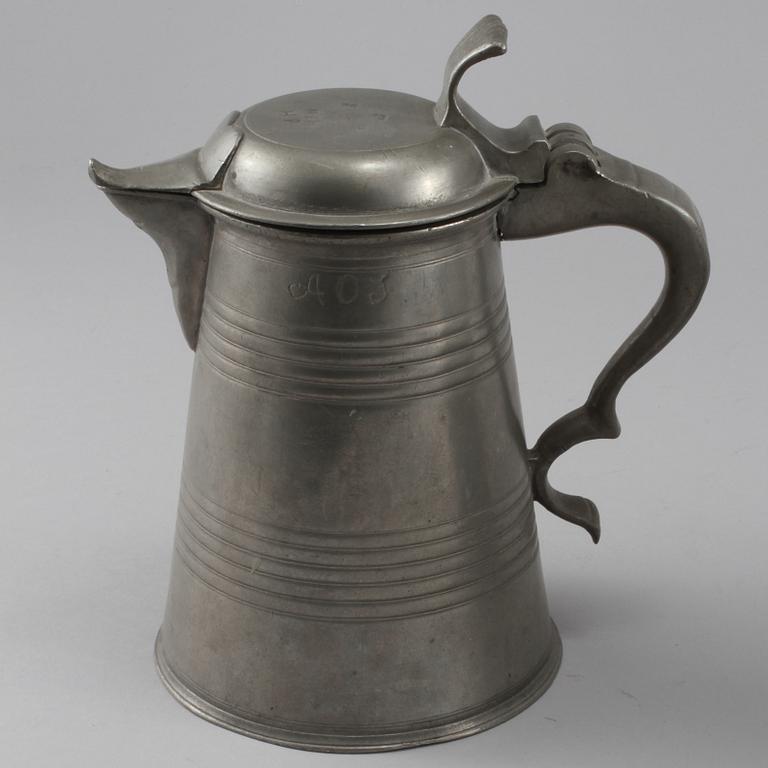 TENNSTOP, 3 st, tenn, 1800-tal.