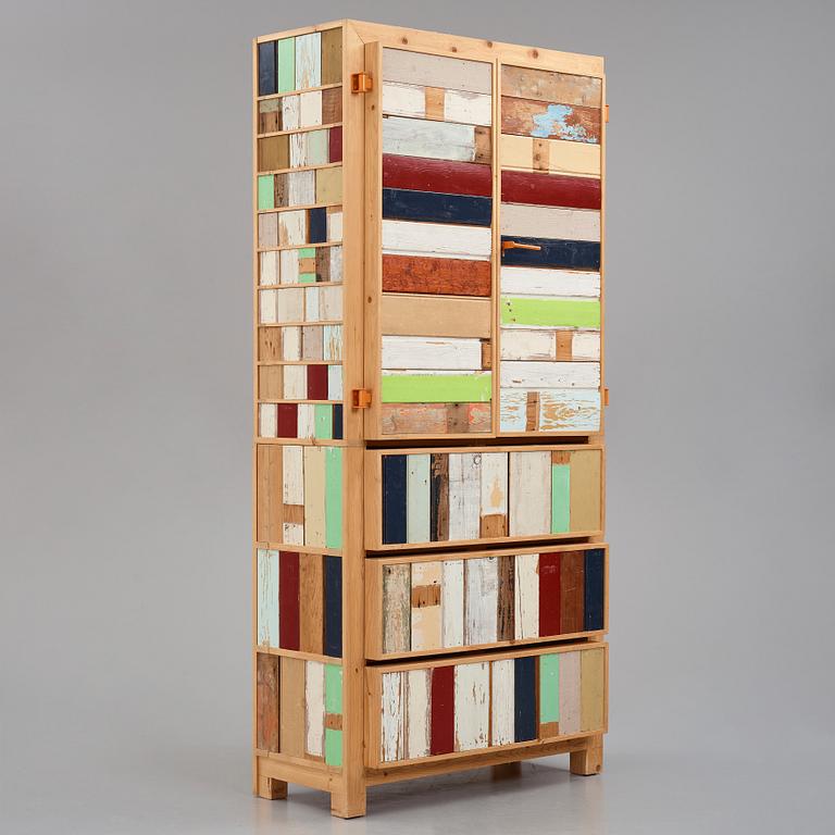 Piet Hein Eek, a "Classic Scrapwood Cabinet", Studio Piet Hein Eek, Netherlands, post 1990.