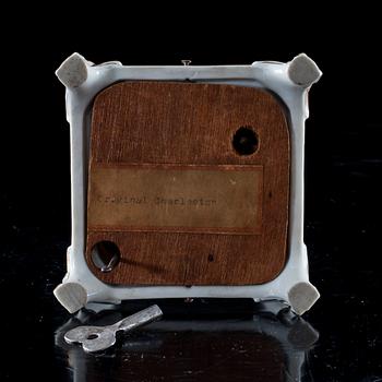 FIGURINGRUPP / SPELDOSA, porslin, Tyskland ca 1900.