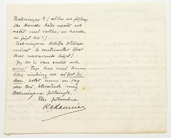 John Bauer, Tre brev mellan John Bauer och Bonniers om illustrationerna till Nils Holgersson.