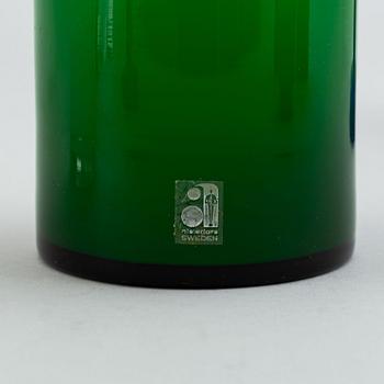 PO Ström, samling glas, 8 delar, Alsterfors Glasbruk, 1960/70-tal.