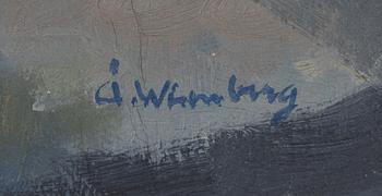 Åke Winnberg, oil on canvas. signed.