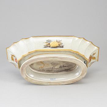 A large porcelain jardinière, Royal Copenhagen, attributed to Thorkild Olsen.