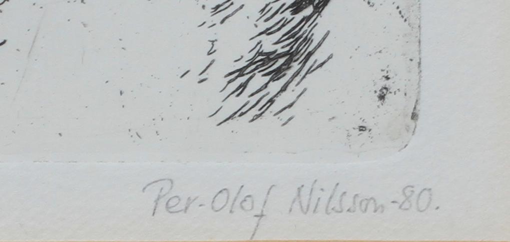 PER-OLOF NILSSON och BJÖRN CARLÉN, färglitografier, 2 st. Sign, dat och numr.