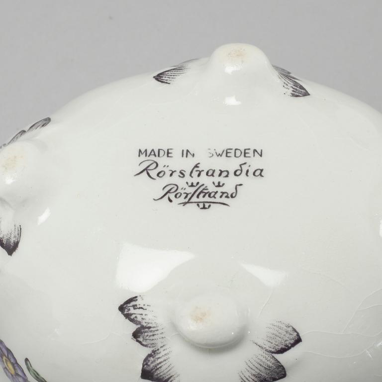 Four pieces of "Rörstrandia" porcelain from 1930-1956.