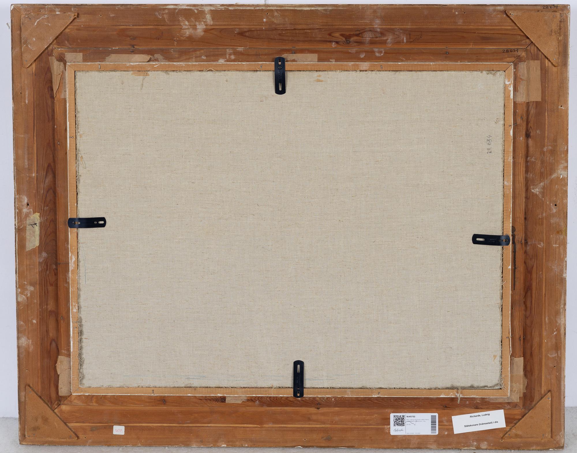 Ludvig Richarde, Two-masted flat-bottomed vessel in haze.